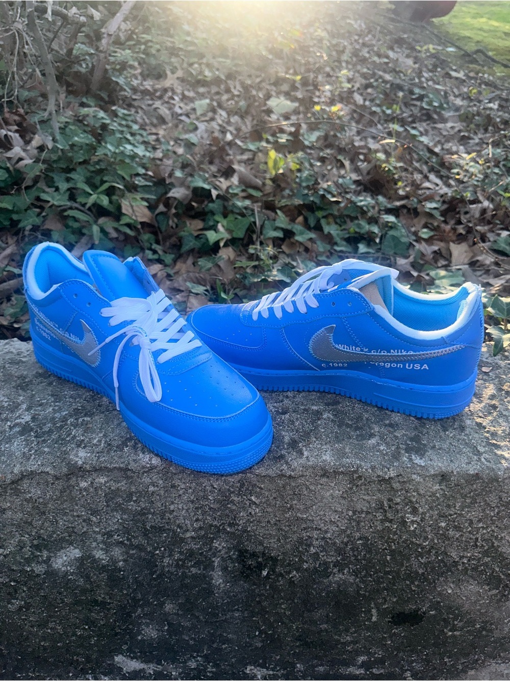 Men’s AF1 Off-White University Blue - Picture 8 of 9